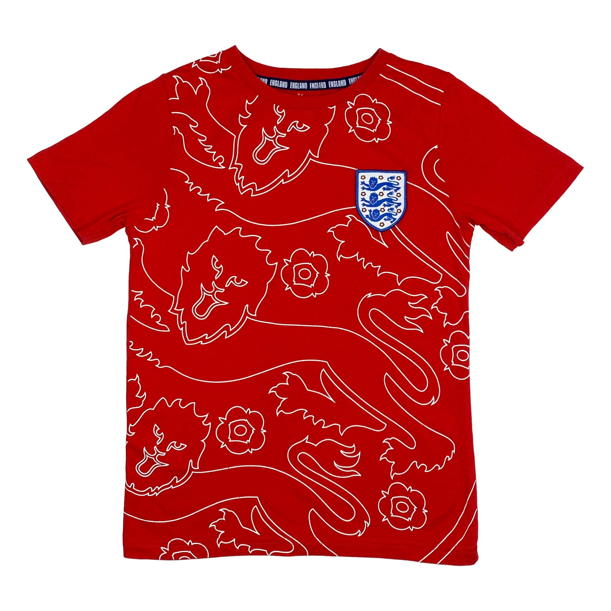 England Red Crewneck T-Shirt | 8-9 Years