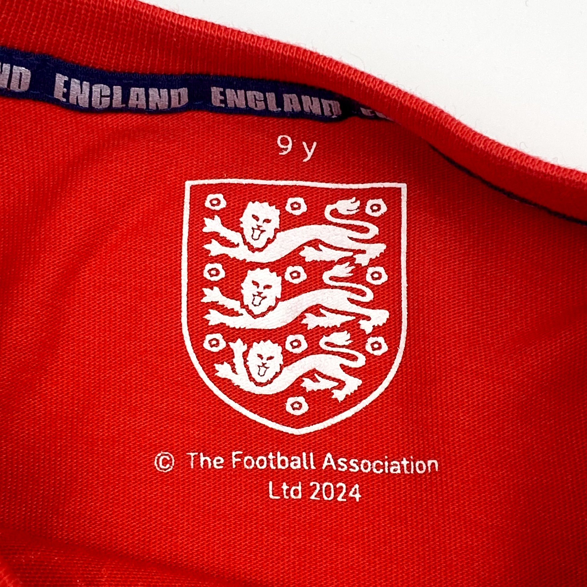 England Red Crewneck T-Shirt | 8-9 Years