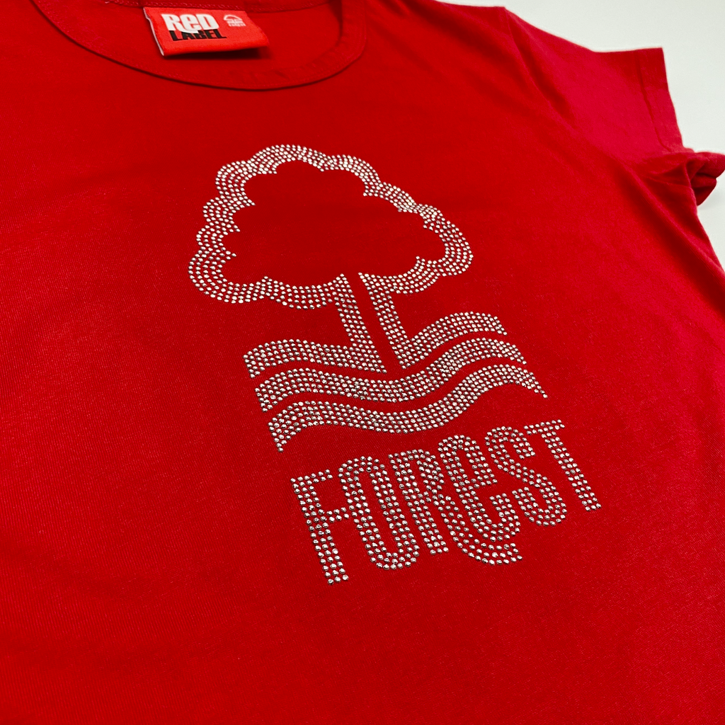 Nottingham Forest Sequin Pattern T-Shirt | 13-14 Years