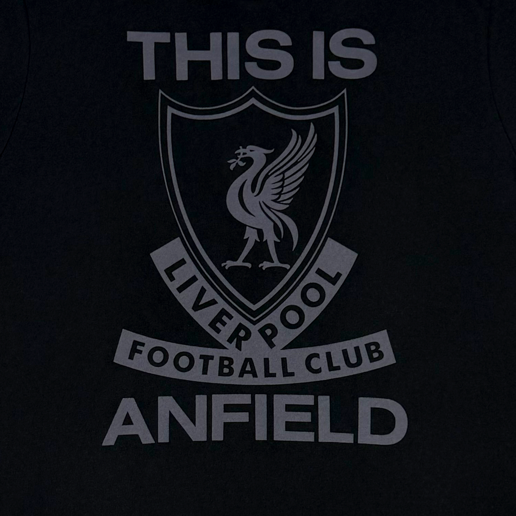 Liverpool Black ‘This is Anfield’ T-Shirt | 11-12 Years