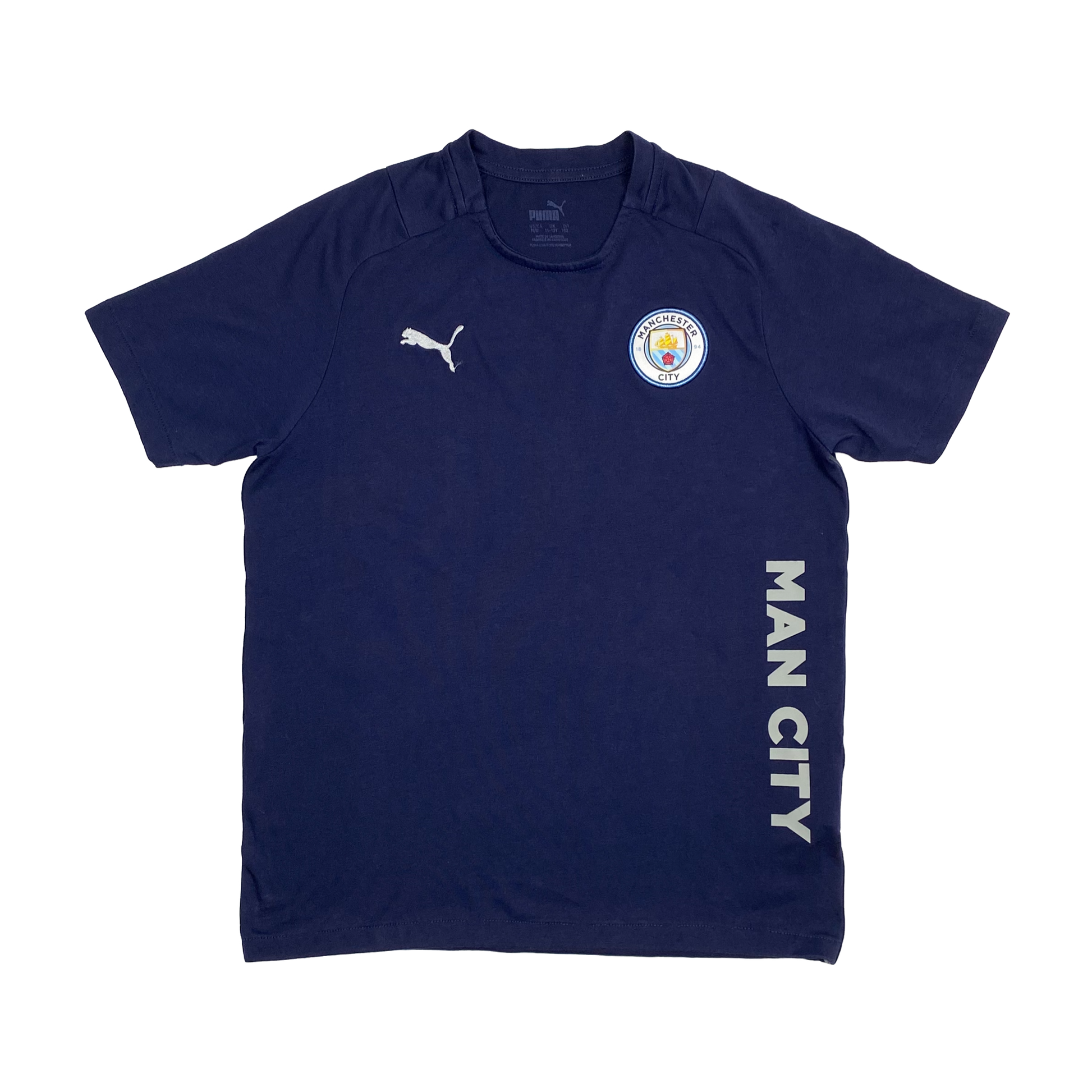 Navy Blue Manchester City T-Shirt | 11-12 Years