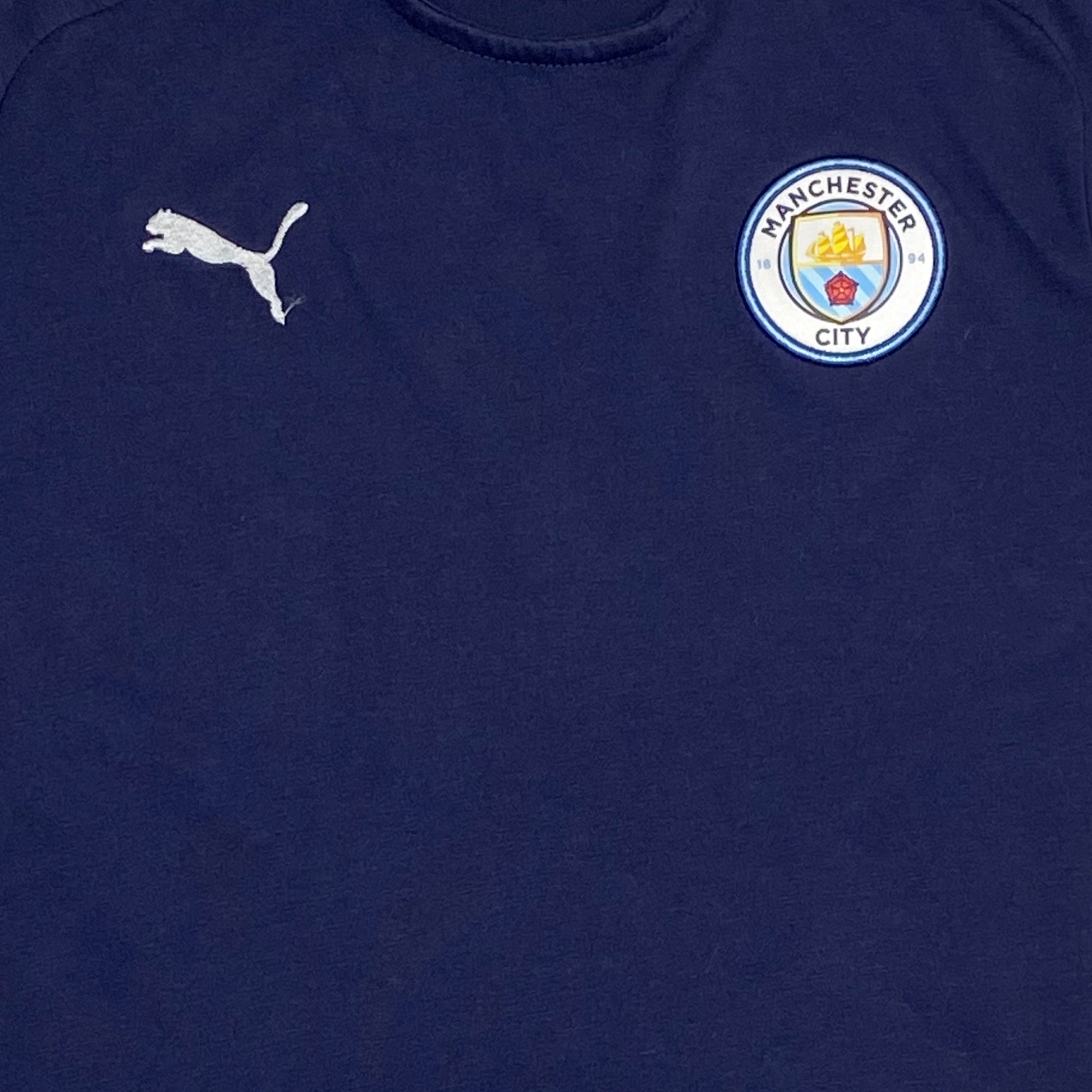 Navy Blue Manchester City T-Shirt | 11-12 Years