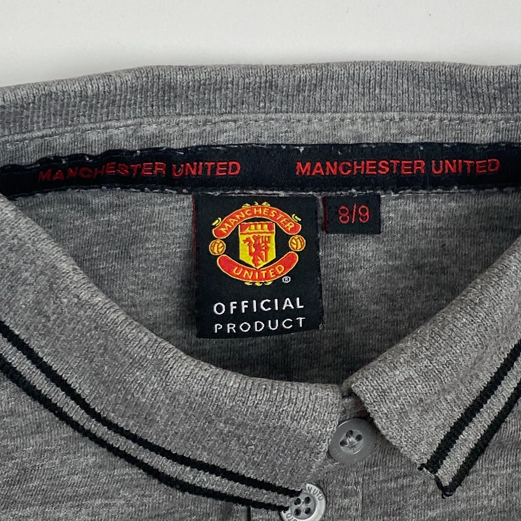Manchester United Grey Polo Shirt | 8-9 Years