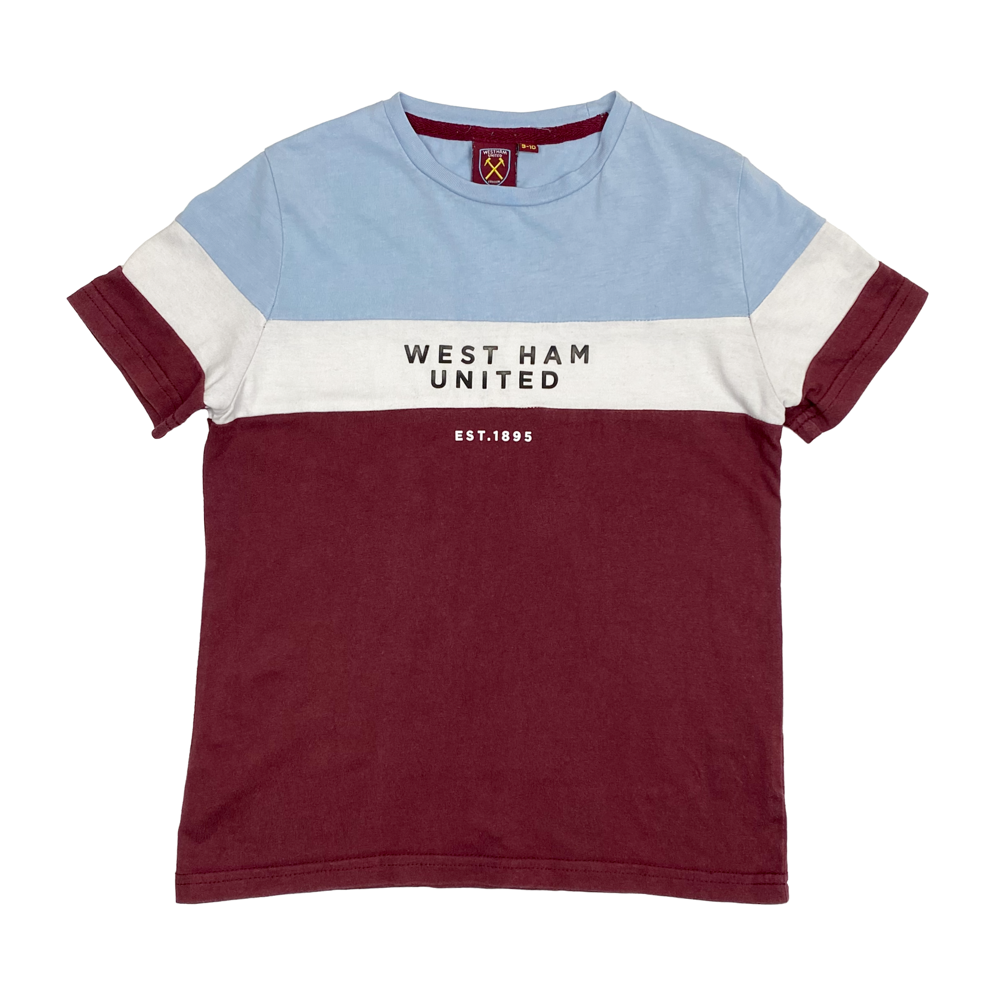 West Ham United Striped T-Shirt | 9-10 Years
