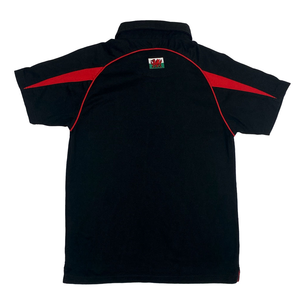 Wales Rugby Union Polo Shirt Black | 13-14 Years