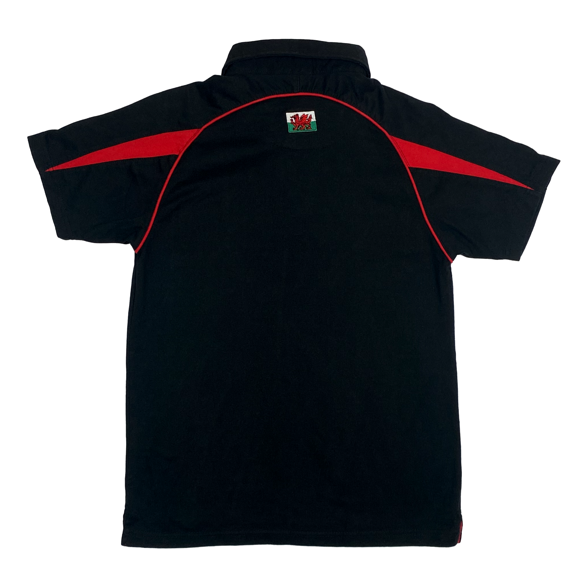 Wales Rugby Union Polo Shirt Black | 13-14 Years