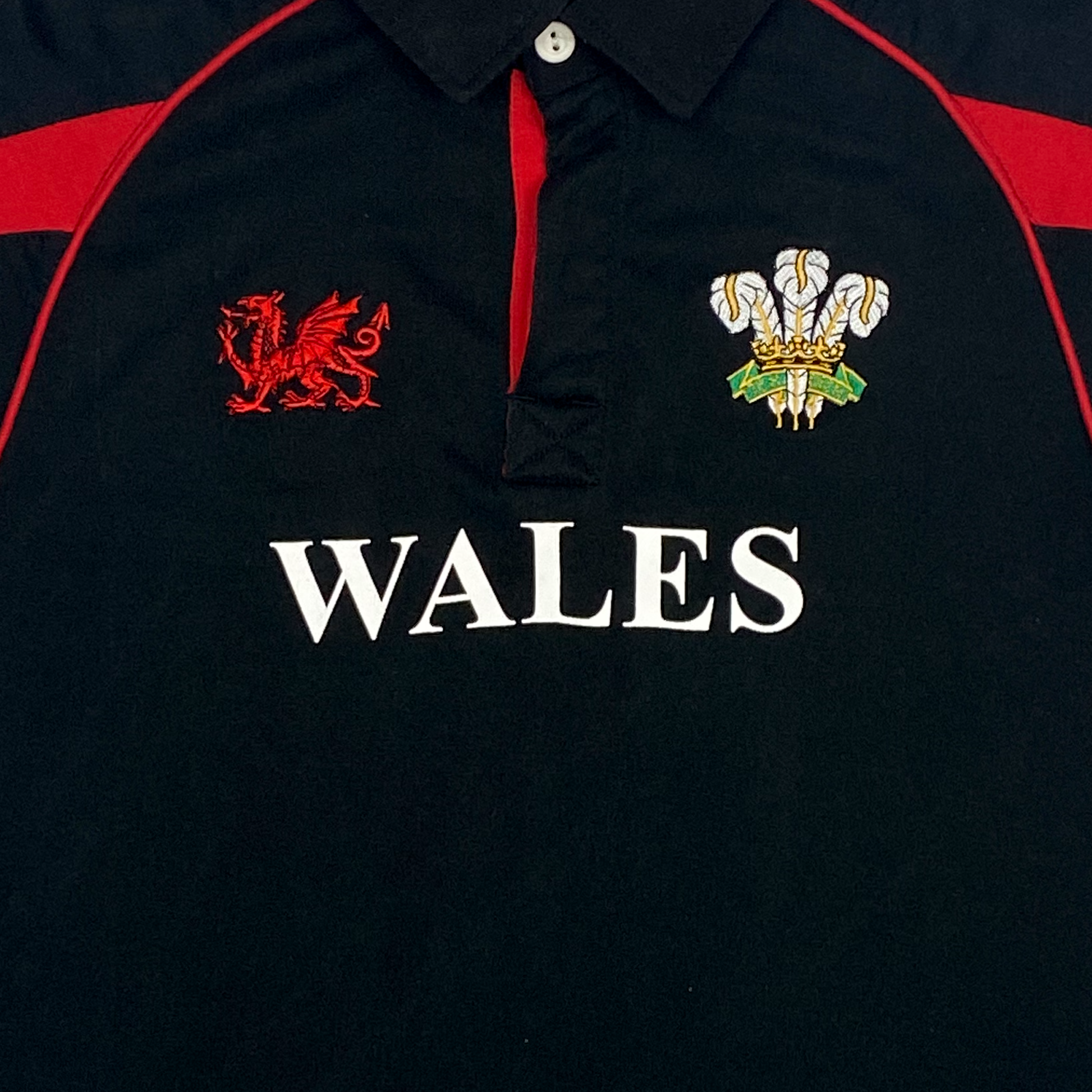 Wales Rugby Union Polo Shirt Black | 13-14 Years