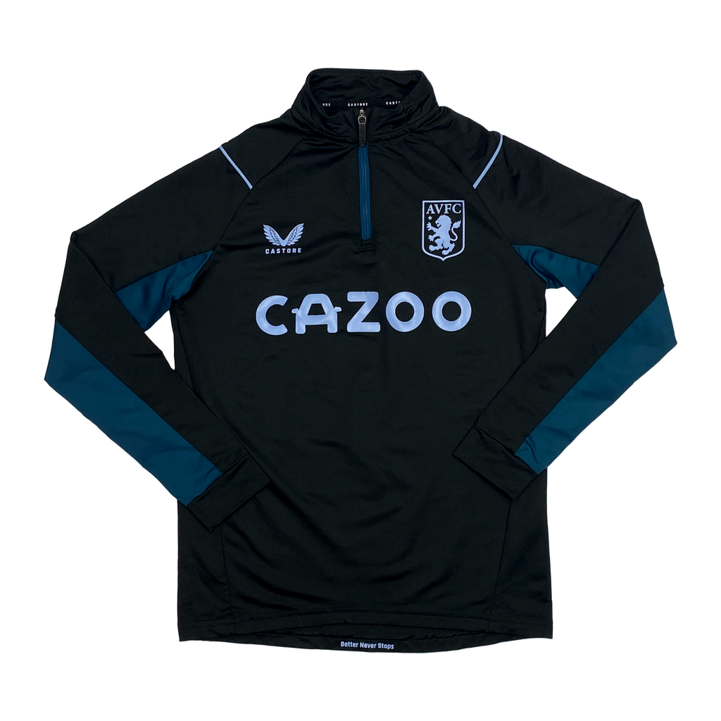 Aston Villa Quarter-Zip Drill Top (2021-22) | 10-11 Years