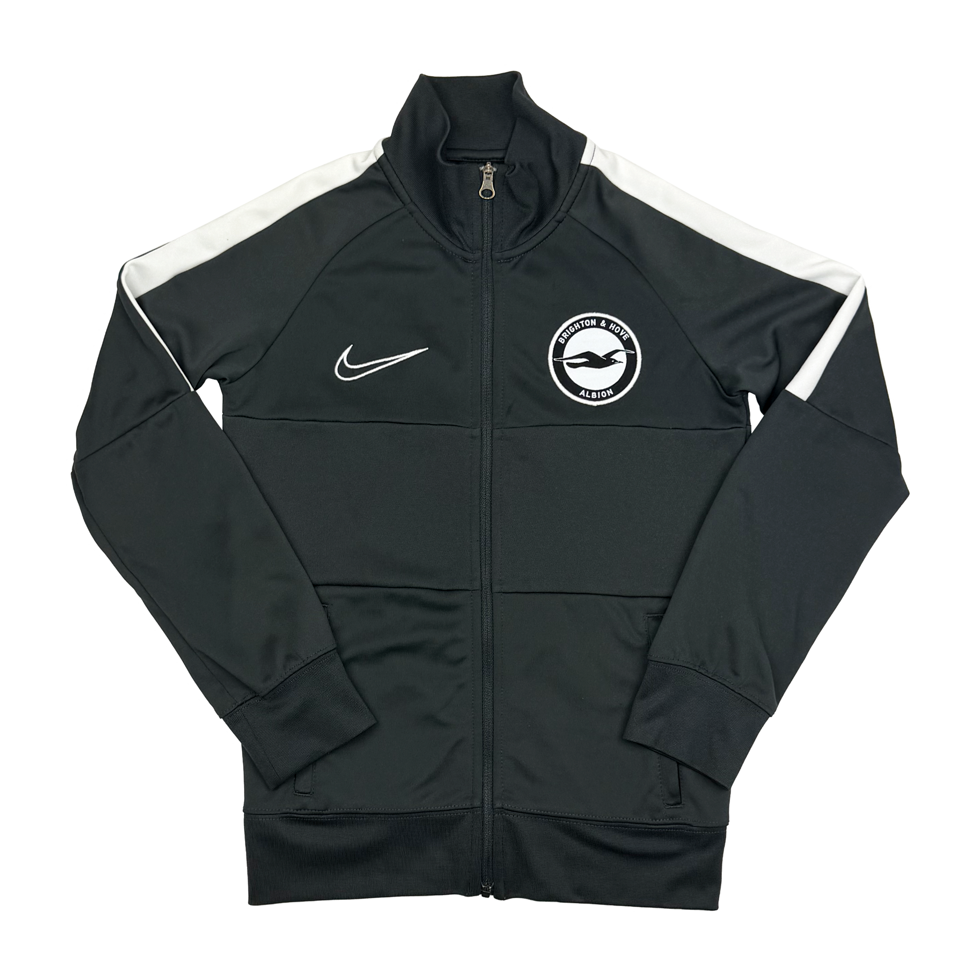 Brighton & Hove Albion Grey Full-Zip Training Top | 6-7 Years