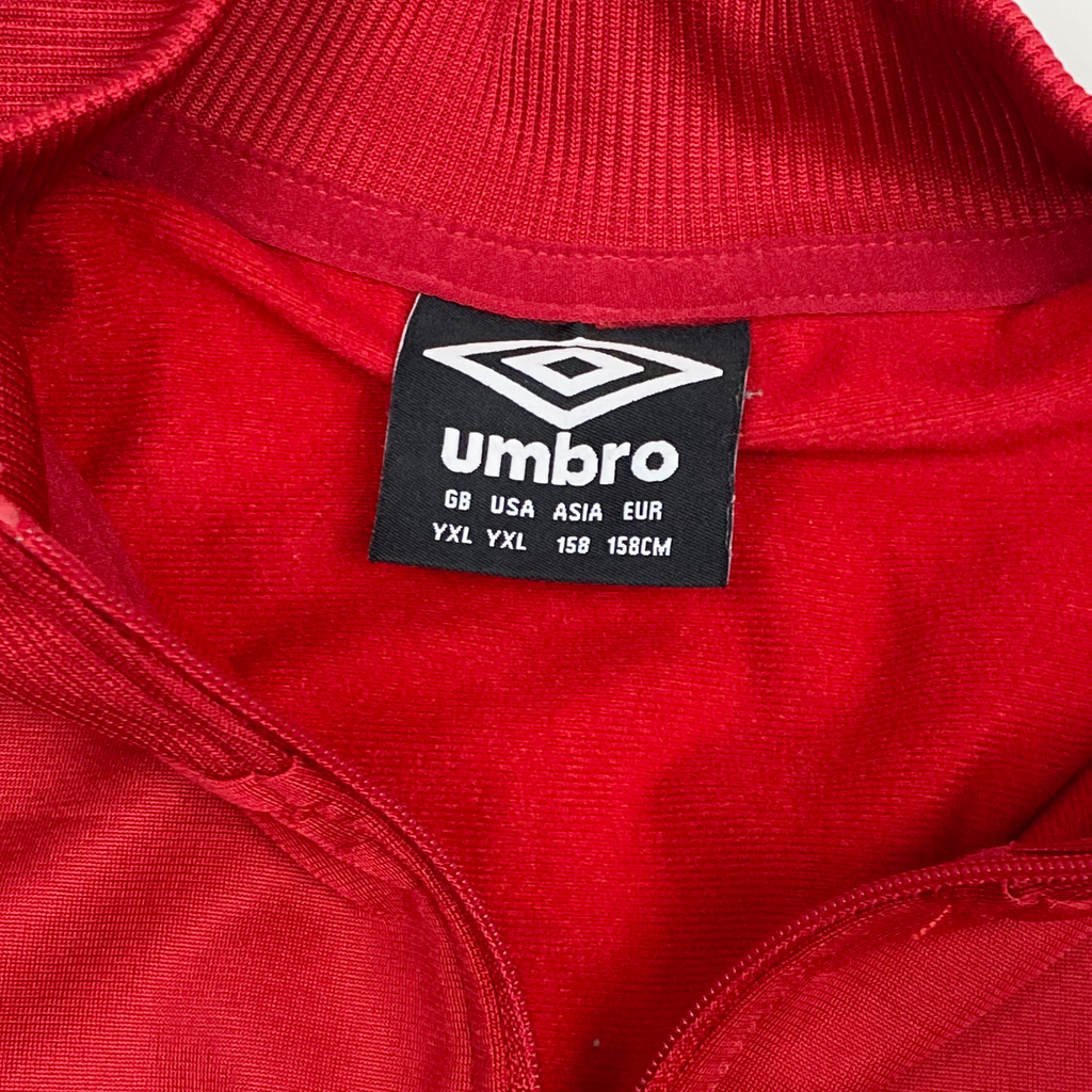 Cambridge United Quarter-Zip Drill Top Red | 14-15 Years