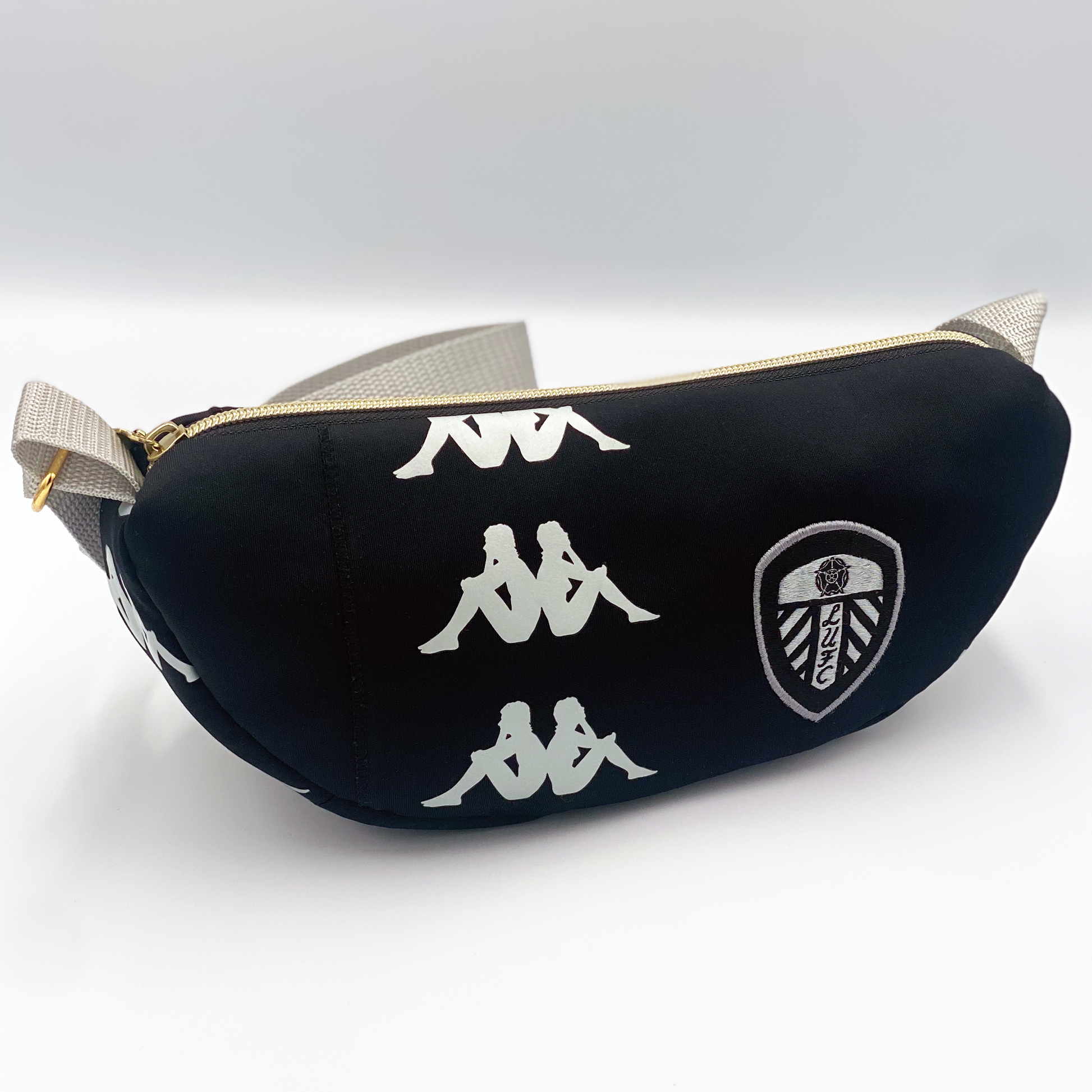Leeds United Black Crossbody Bag