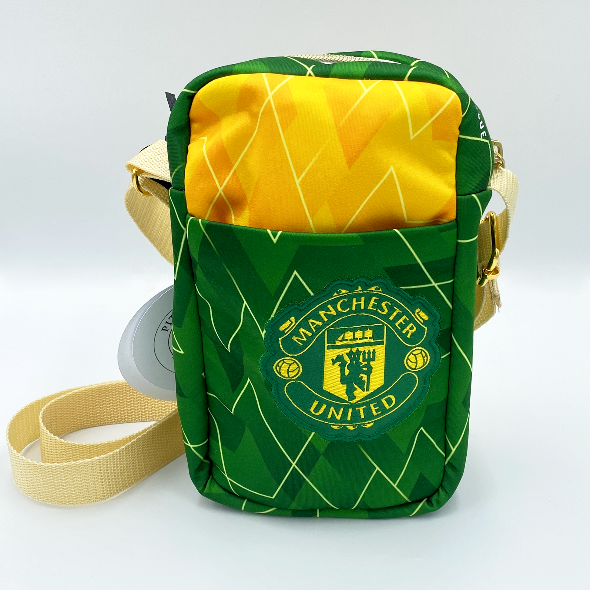 Manchester United Green and Gold Crossbody Bag