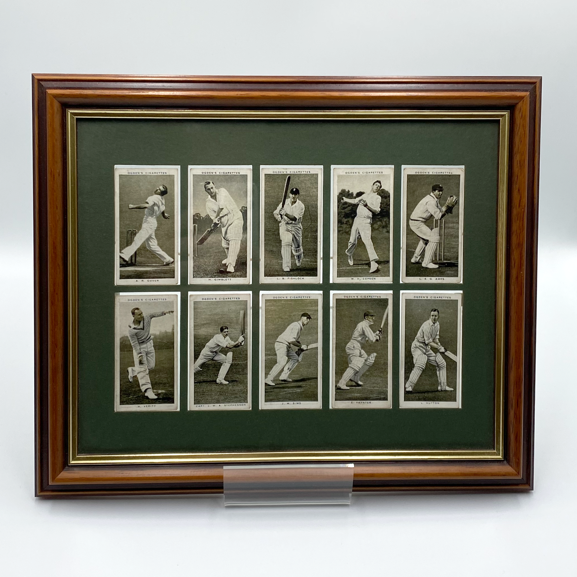 Ogden's Prominent Cricketers of 1938 Framed Cards