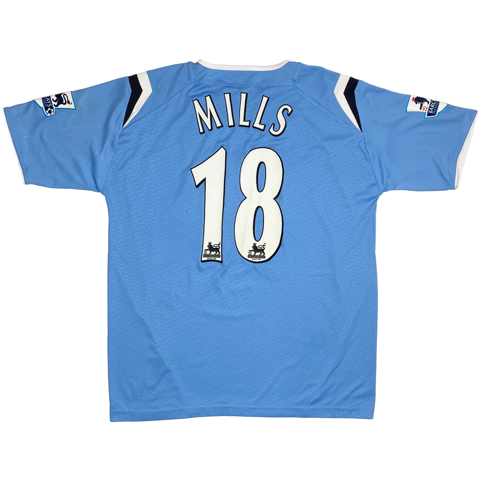 Manchester City Home Shirt (2004-06) - Danny Mills Match Prepared  | Large