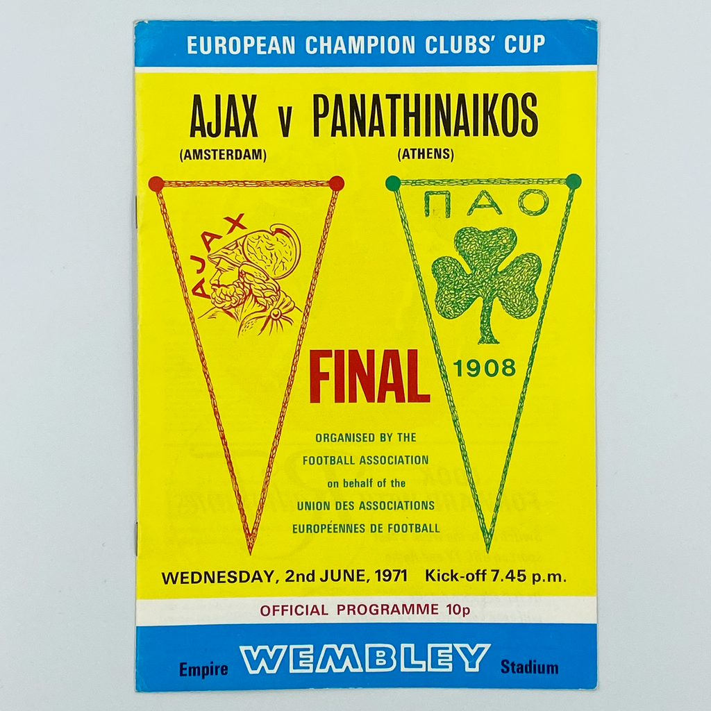 1971 European Cup Final Programme (2 June, 1971)
