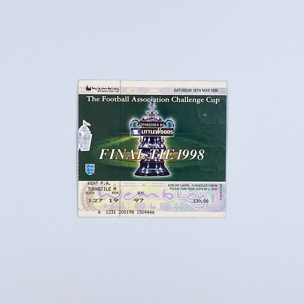 1998 FA Cup Final Programme & Ticket