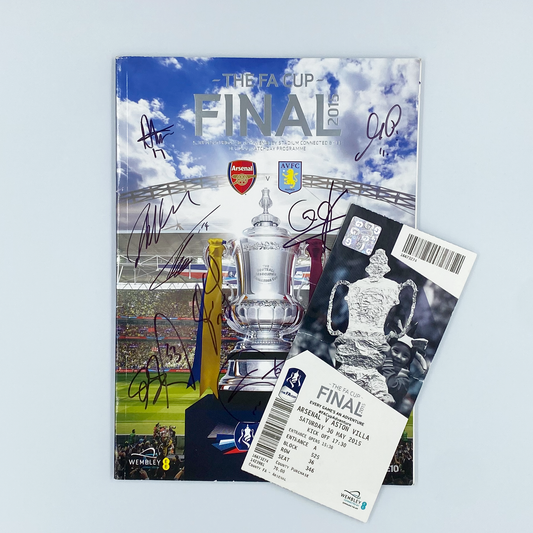 2015 FA Cup Final Signed Programme & Ticket