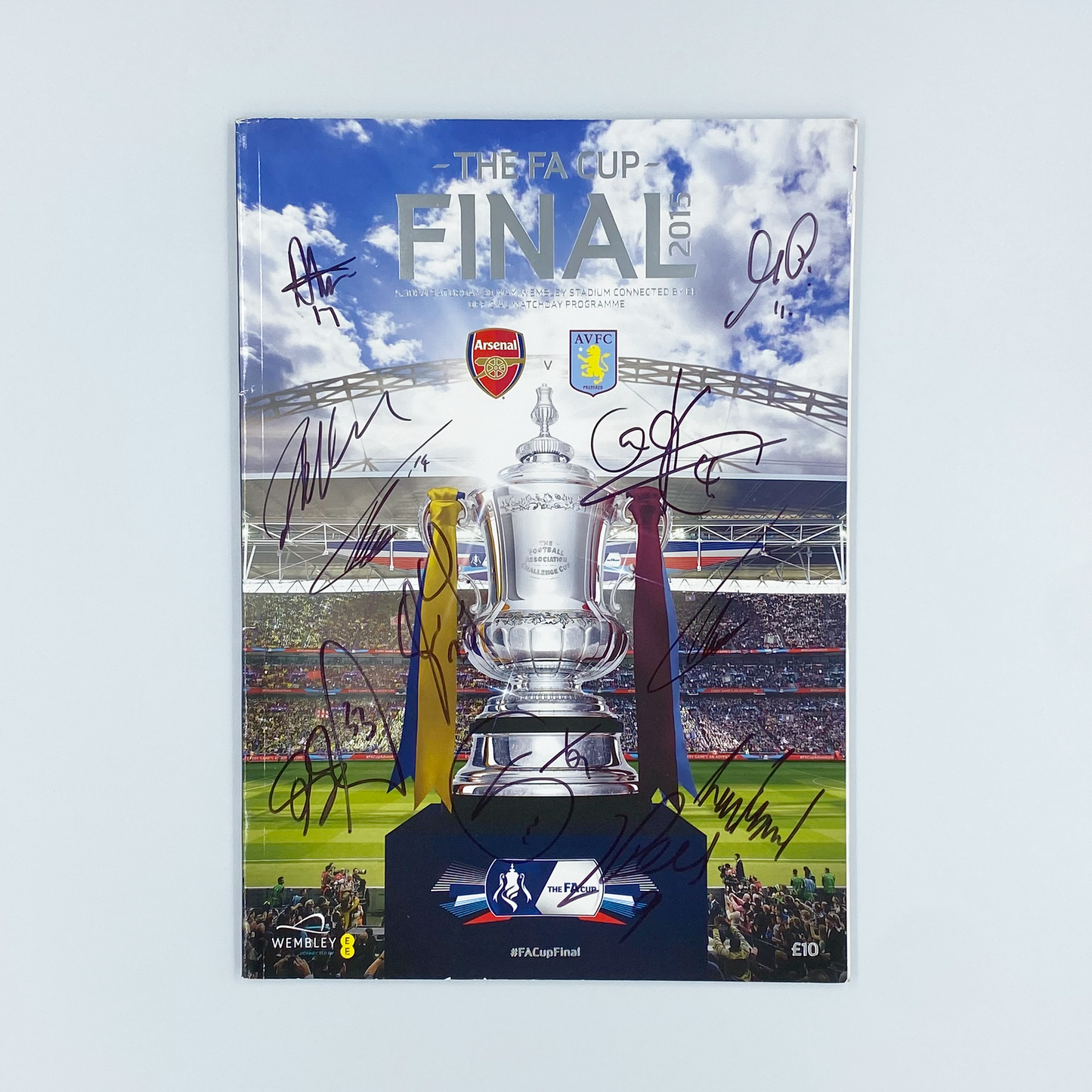 2015 FA Cup Final Signed Programme & Ticket