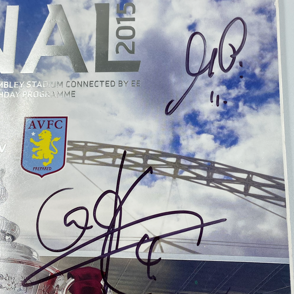 2015 FA Cup Final Signed Programme & Ticket