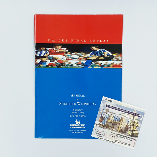 1993 FA Cup Final Replay Programme & Ticket