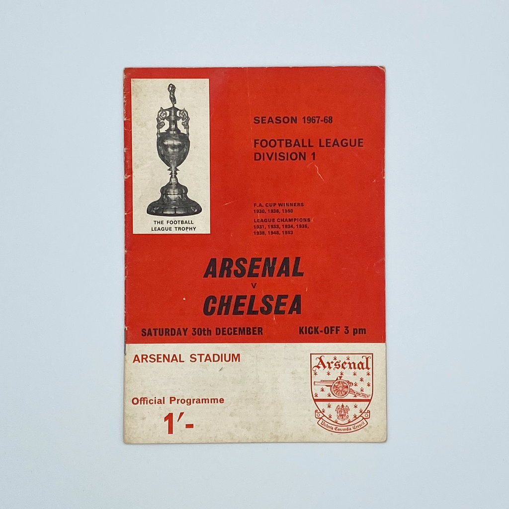 Arsenal vs Chelsea Programme (30 December, 1967)