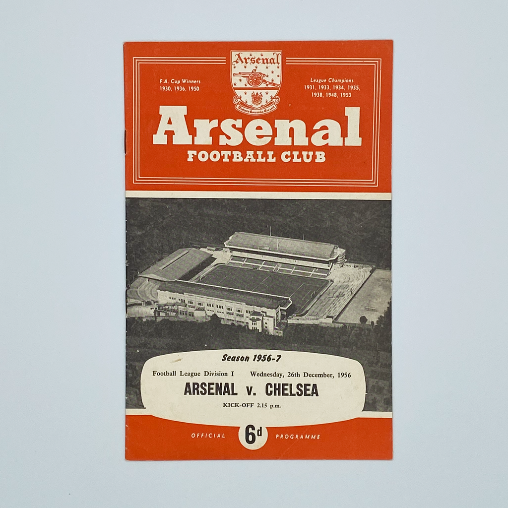 Arsenal vs Chelsea Programme (26 December, 1956)
