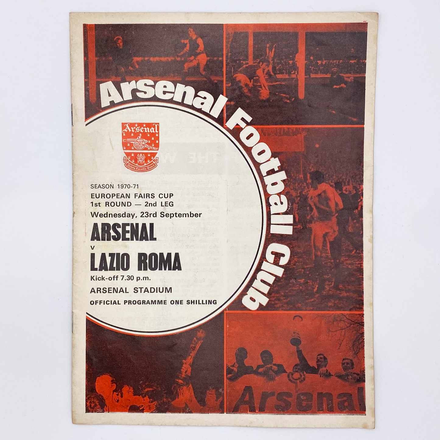 Arsenal vs Lazio Programme (23 September, 1970)