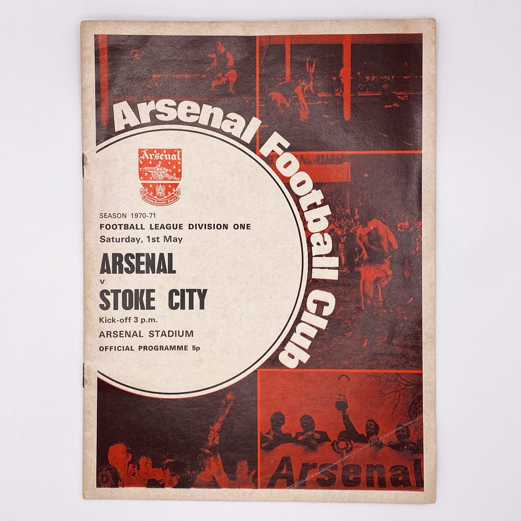 Arsenal vs Stoke City Programme (1 May, 1971)