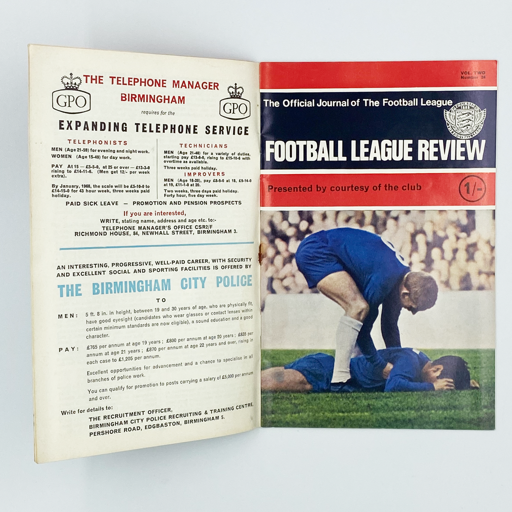 Aston Villa vs Millwall Programme (27 January, 1968)