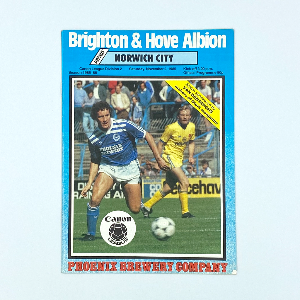 Brighton & Hove Albion vs Norwich City Programme (2 November, 1985)