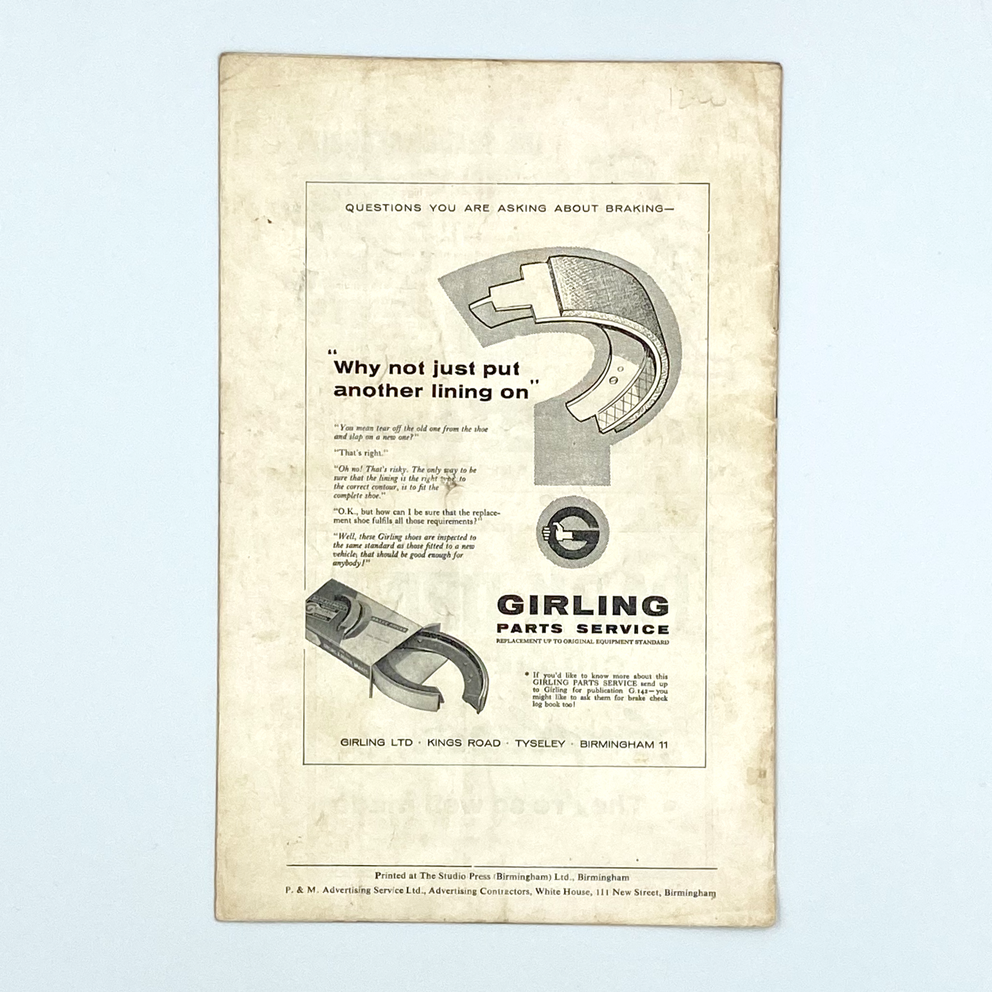 Birmingham City vs FC Barcelona Programme (29 March, 1960)