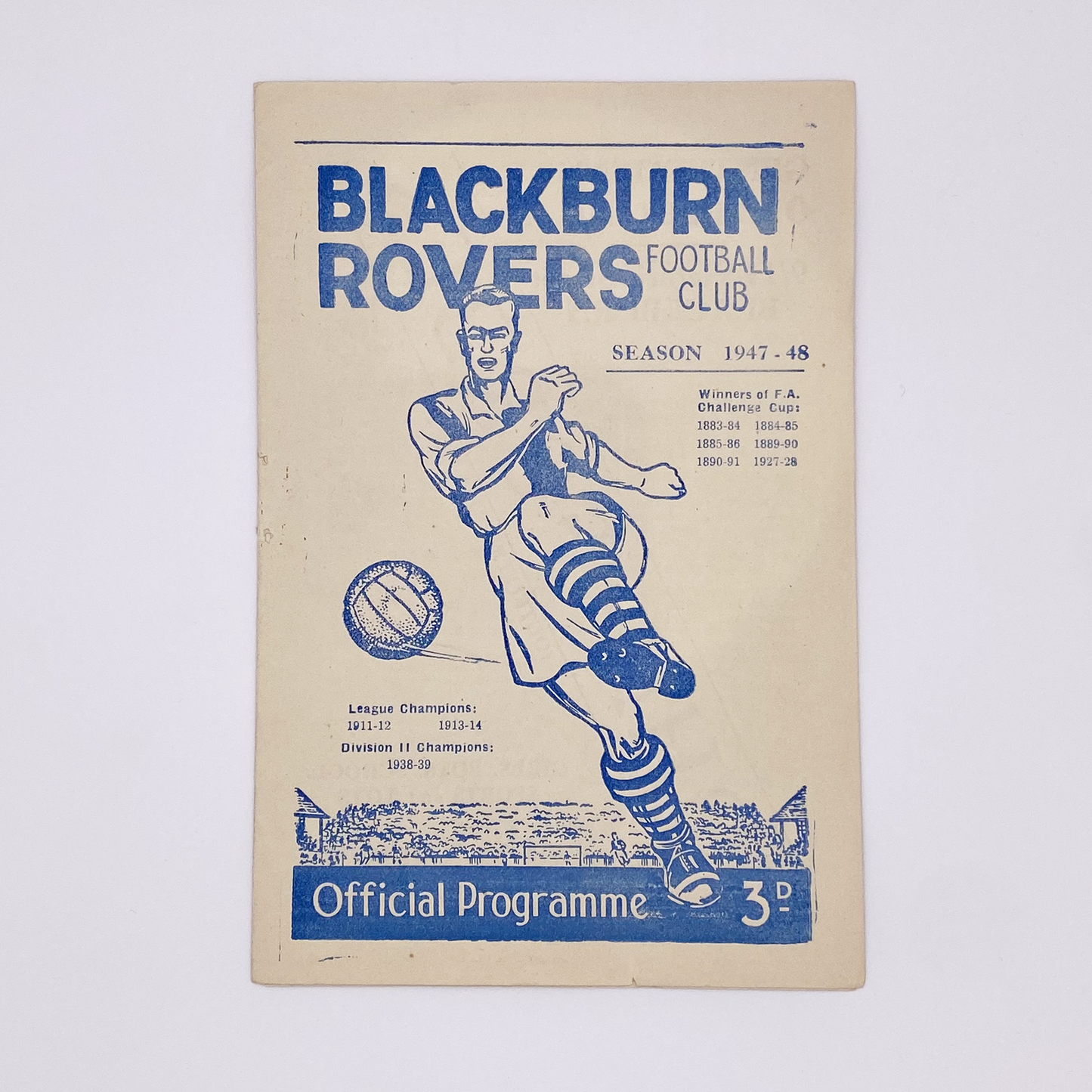 Blackburn Rovers vs West Ham United Programme (10 January, 1948)