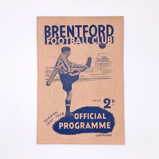 Brentford vs West Ham United Programme (22 November, 1947)