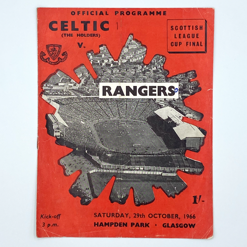 1966 Scottish League Cup Final Programme (29 October, 1966)