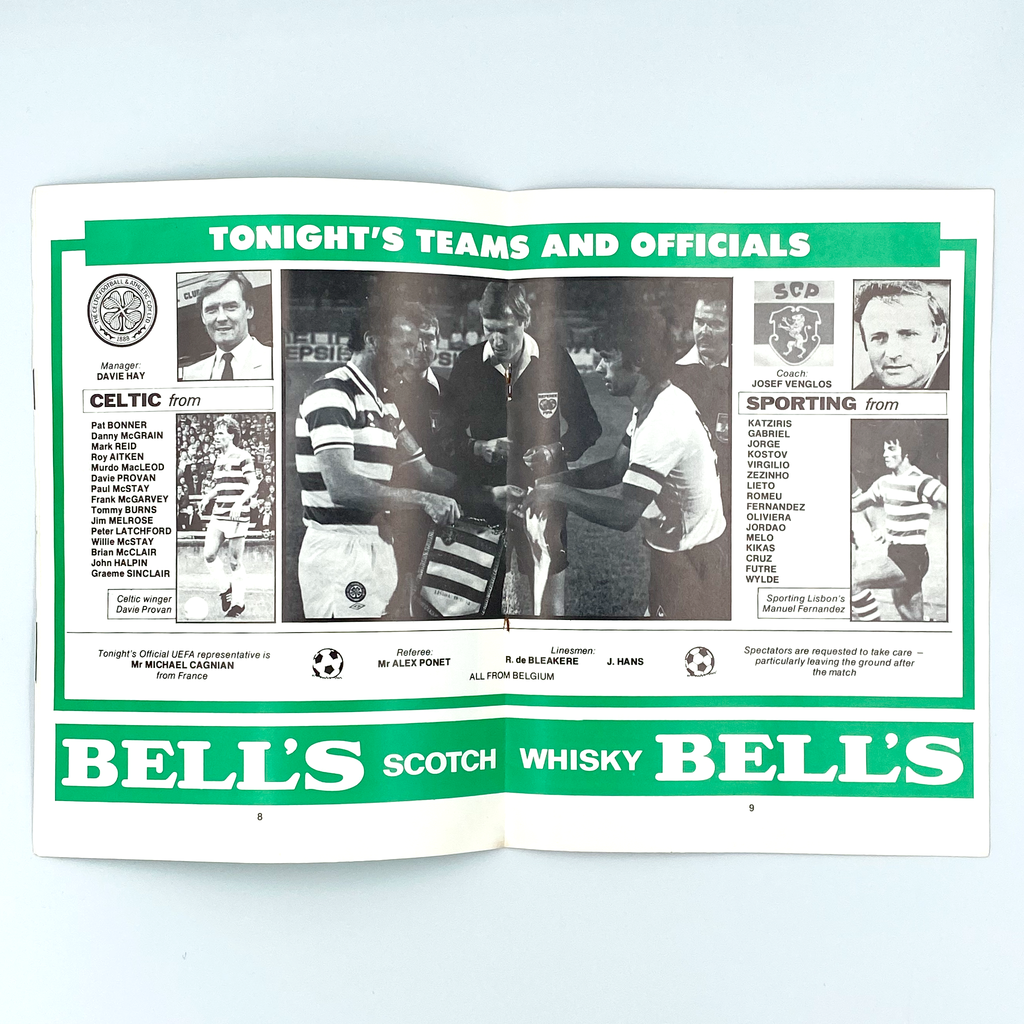 Celtic vs Sporting CP Programme (2 November, 1983)