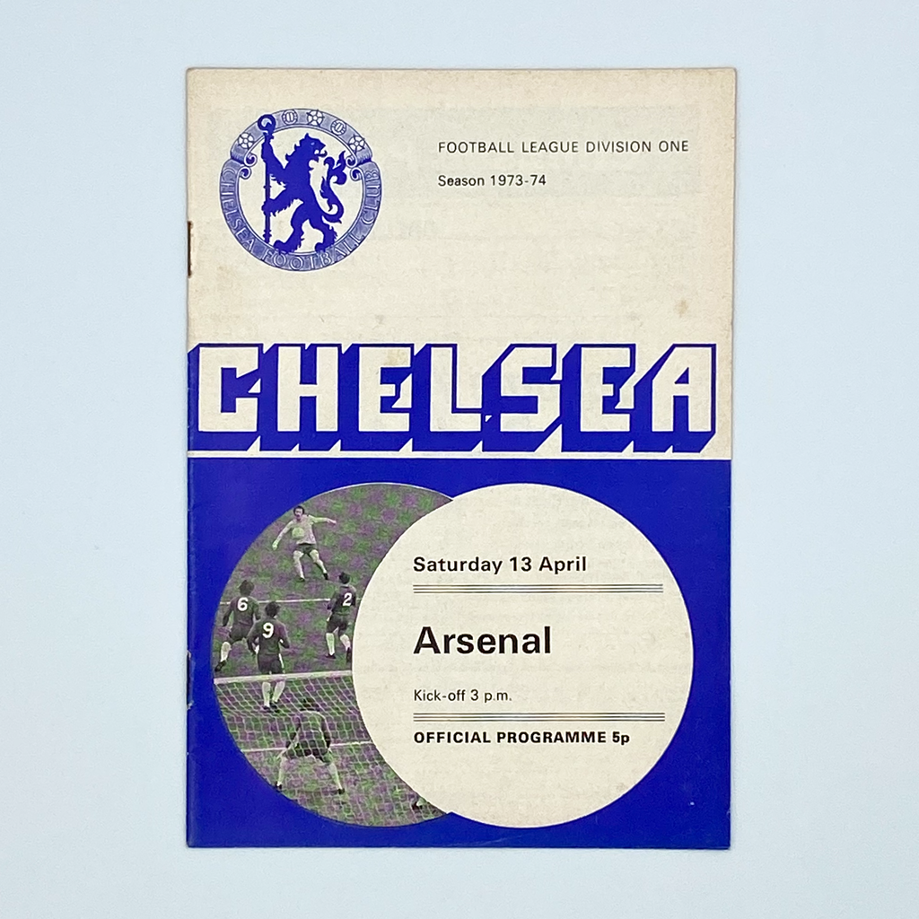 Chelsea vs Arsenal Programme (13 April, 1974)