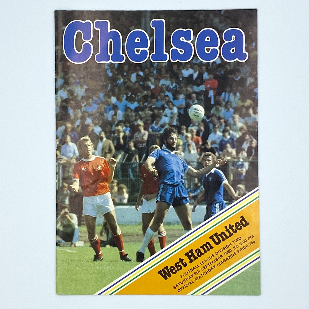 Chelsea vs West Ham United Programme (6 September, 1980)
