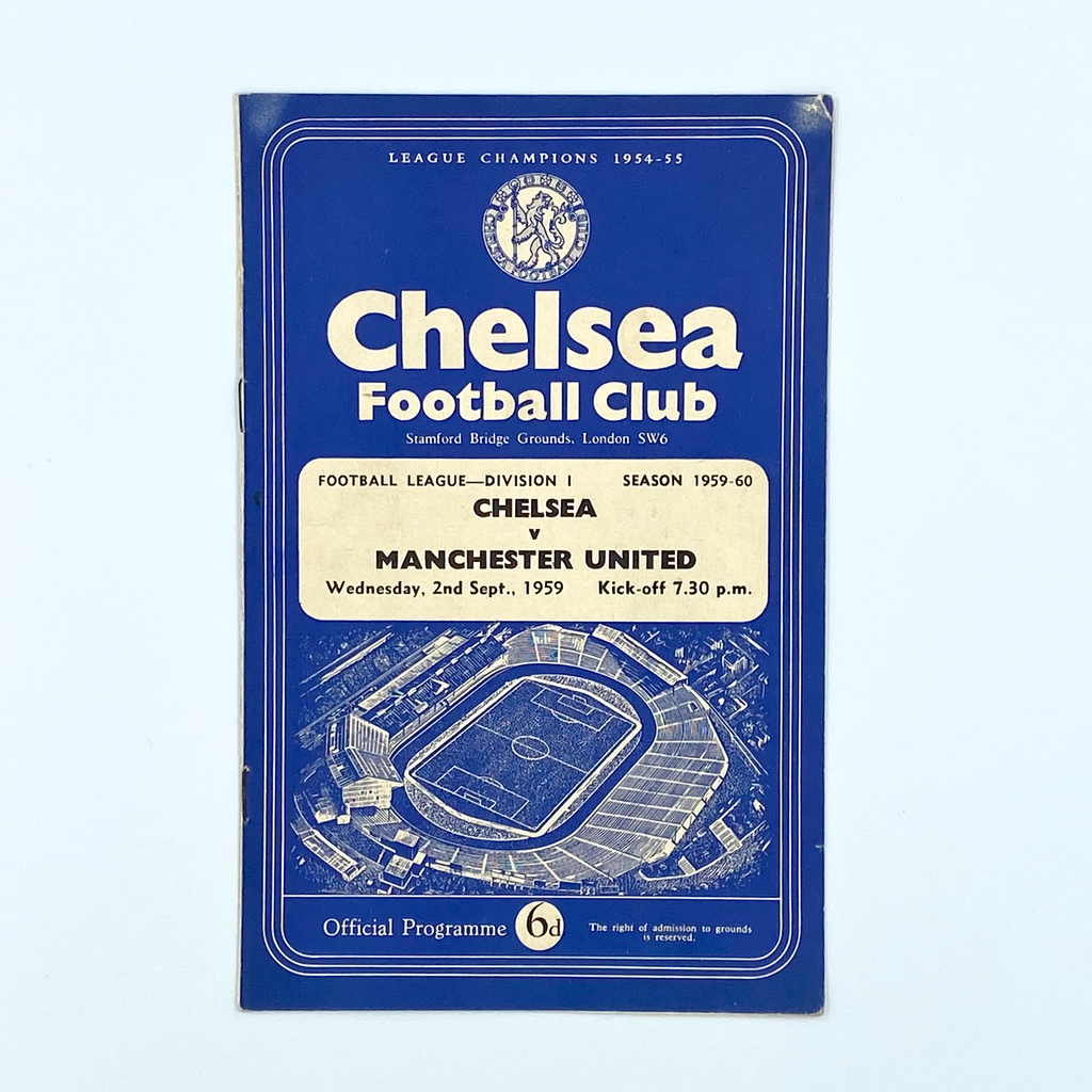Chelsea vs Manchester United Programme (2 September, 1959)
