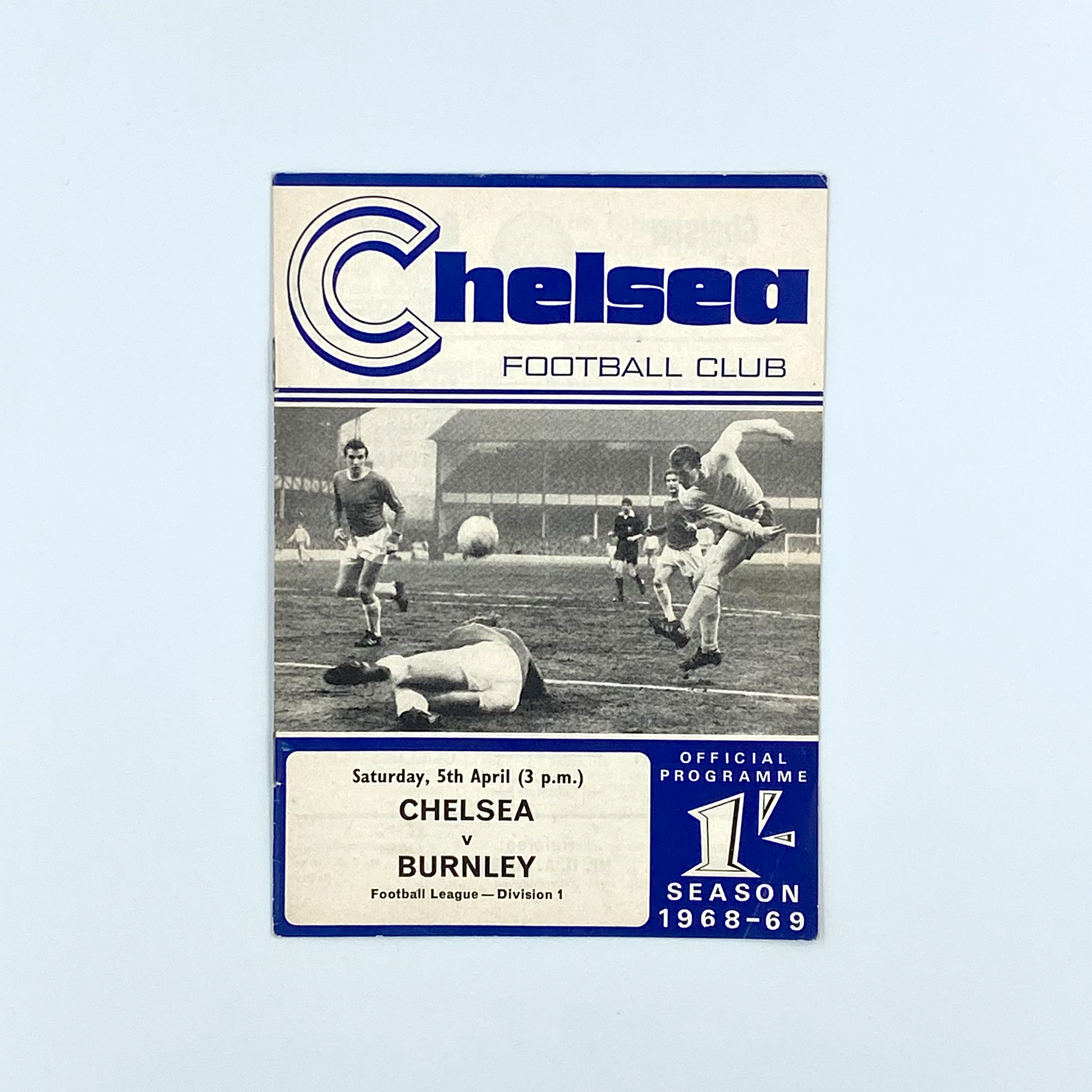 Chelsea vs Burnley Programme (5 April, 1969)