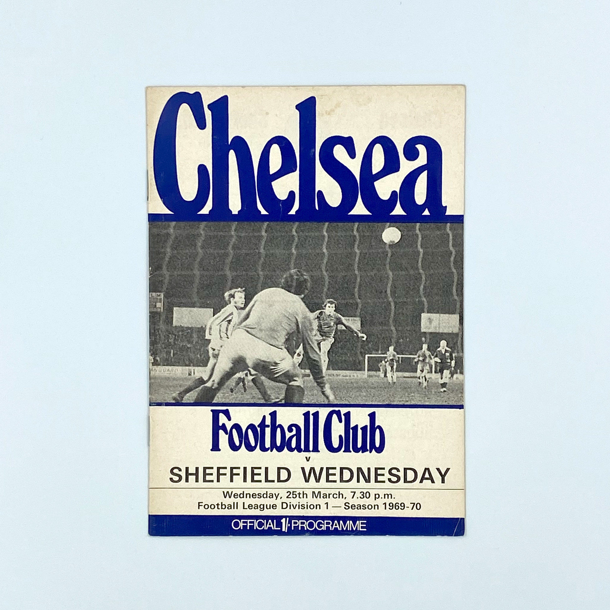 Chelsea vs Sheffield Wednesday Programme (25 March, 1970)
