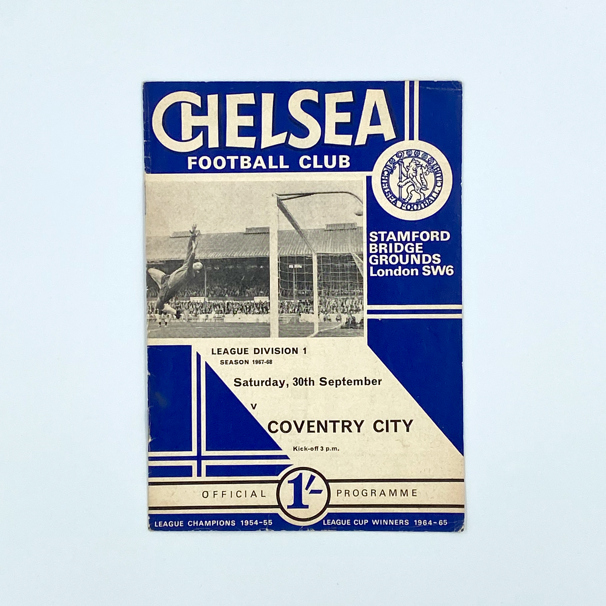 Chelsea vs Coventry City Programme (30 September, 1967)