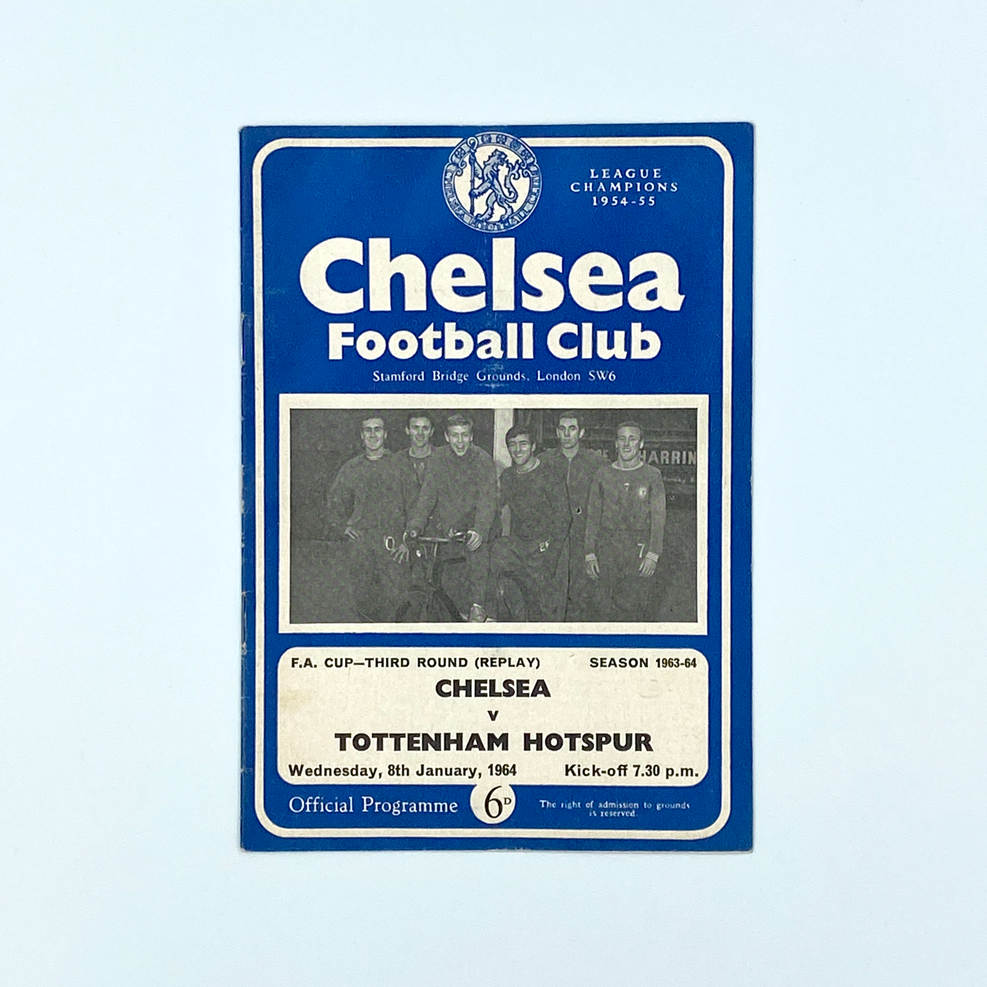 Chelsea vs Tottenham Hotspur Programme (8 January, 1964)