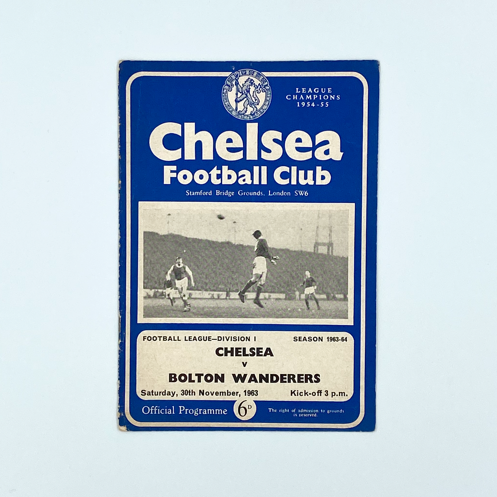 Chelsea vs Bolton Wanderers Programme (30 November, 1963)