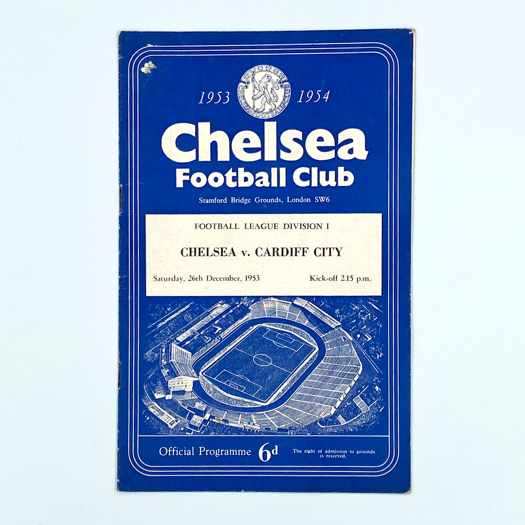 Chelsea vs Cardiff City Programme (26 December 1953)