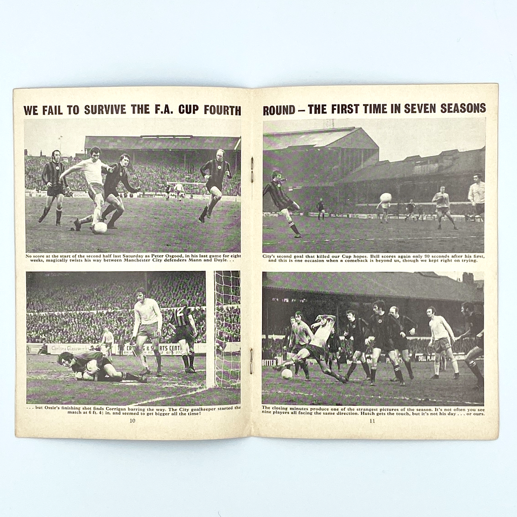Chelsea vs West Bromwich Albion Programme (30 January, 1971)