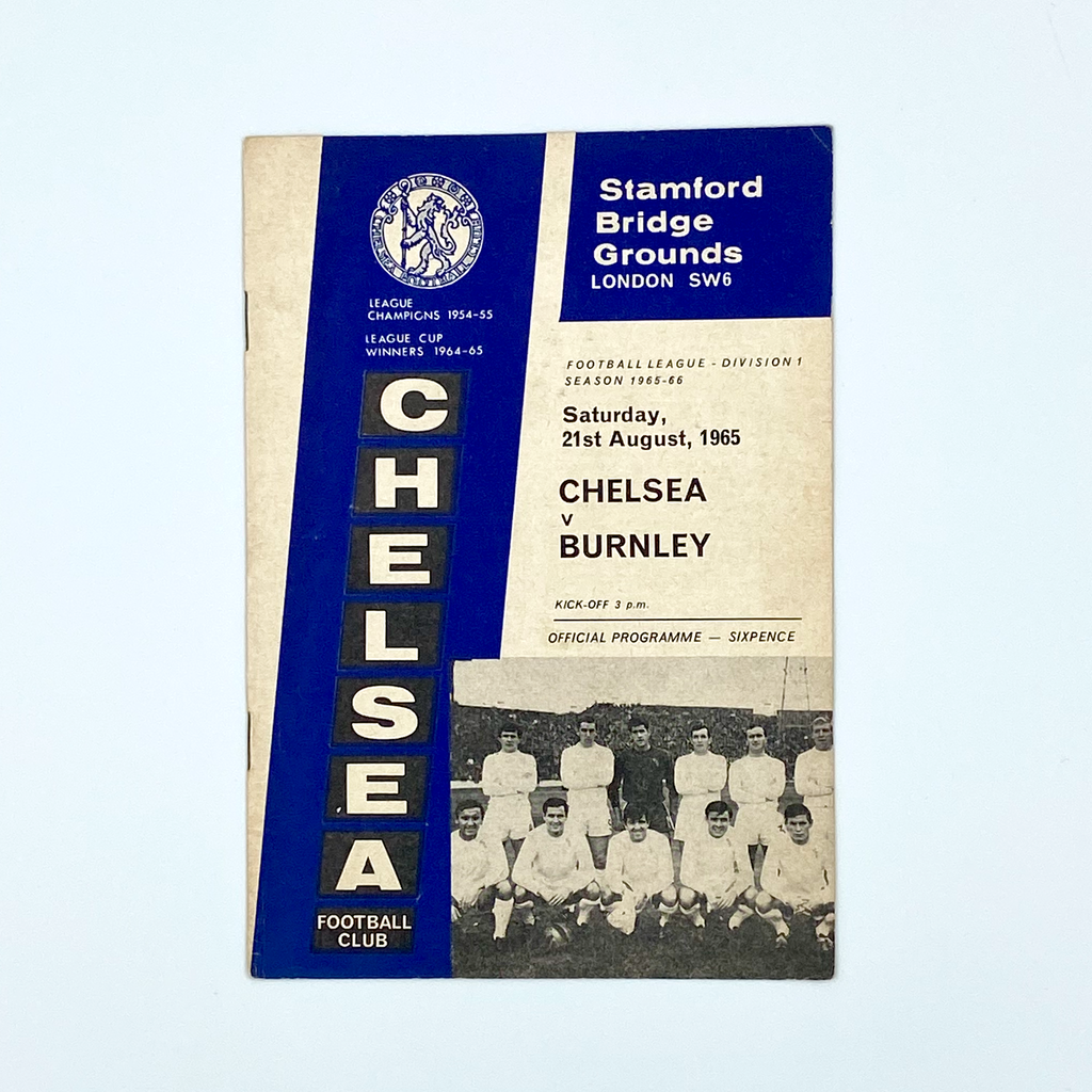 Chelsea vs Burnley Programme (21 August, 1965)