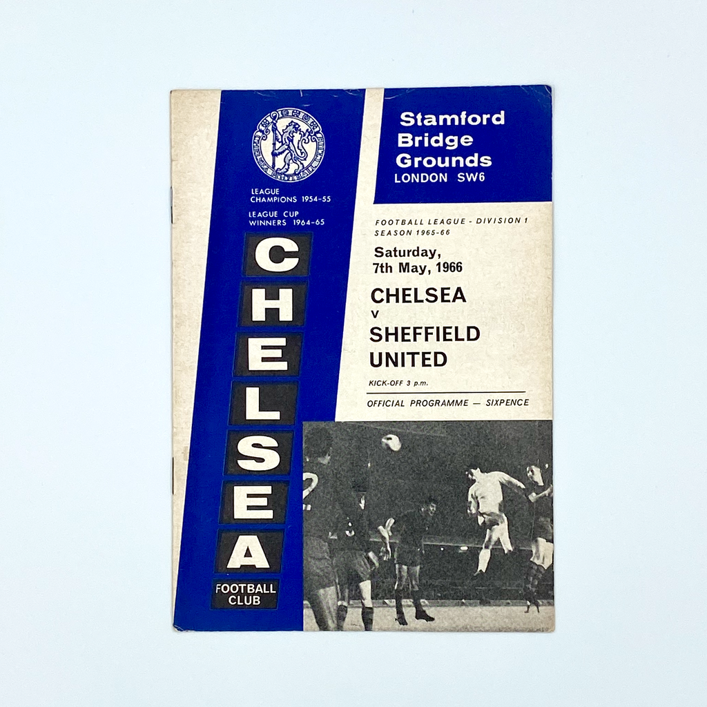 Chelsea vs Sheffield United Programme (7 May, 1966)