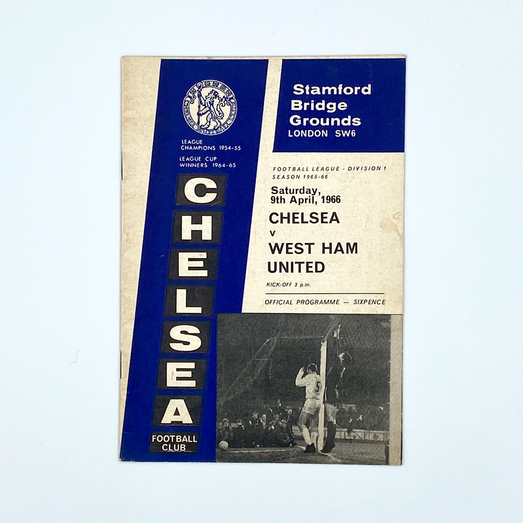 Chelsea vs West Ham United Programme (9 April, 1966)