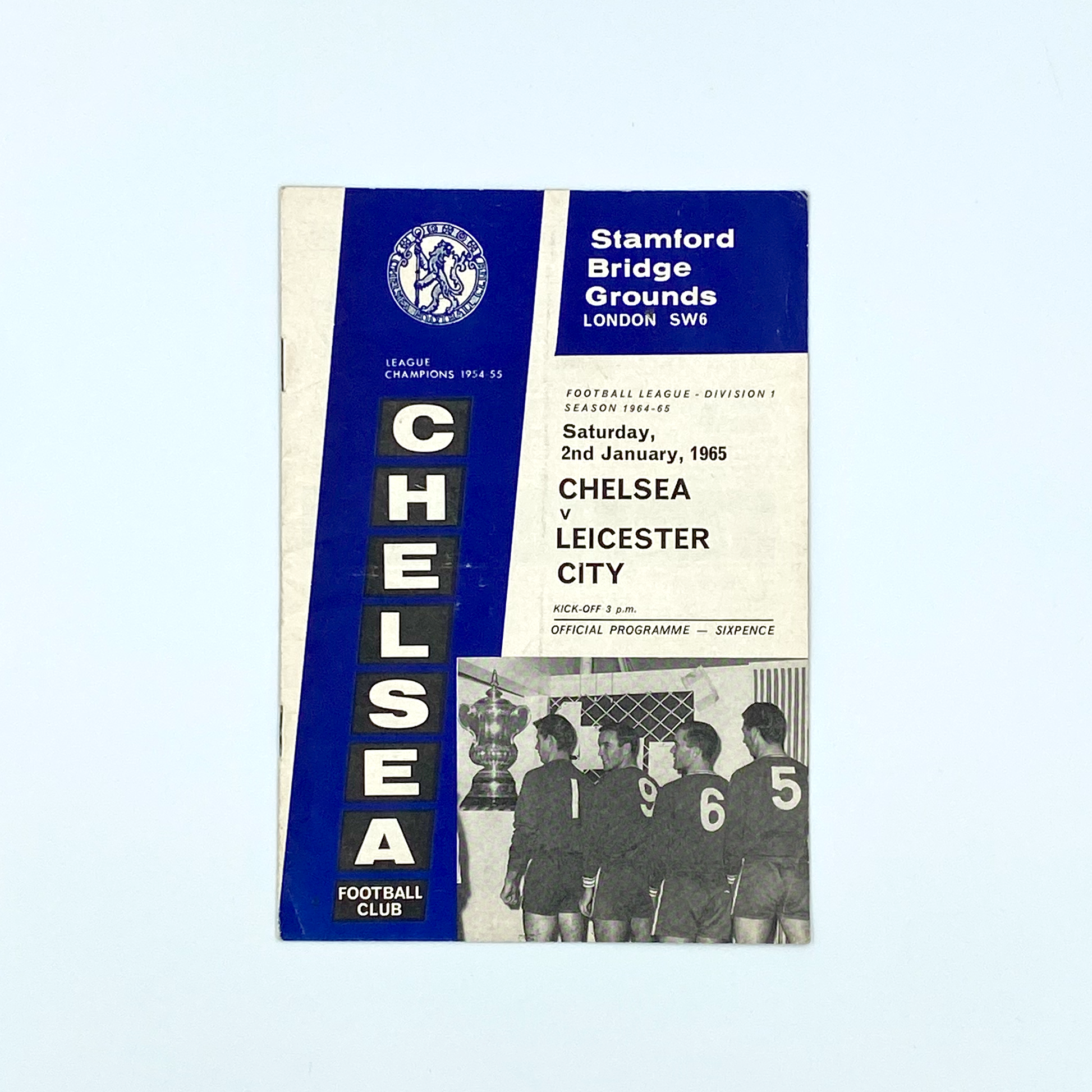 Chelsea vs Leicester City Programme (2 January, 1965)