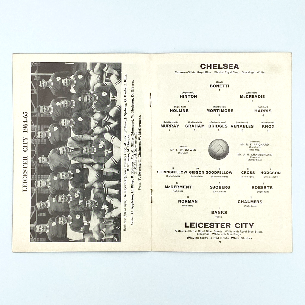 Chelsea vs Leicester City Programme (2 January, 1965)